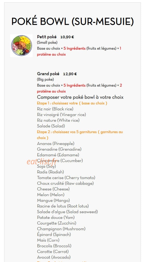 Gyoban Bastille — carte page 2
