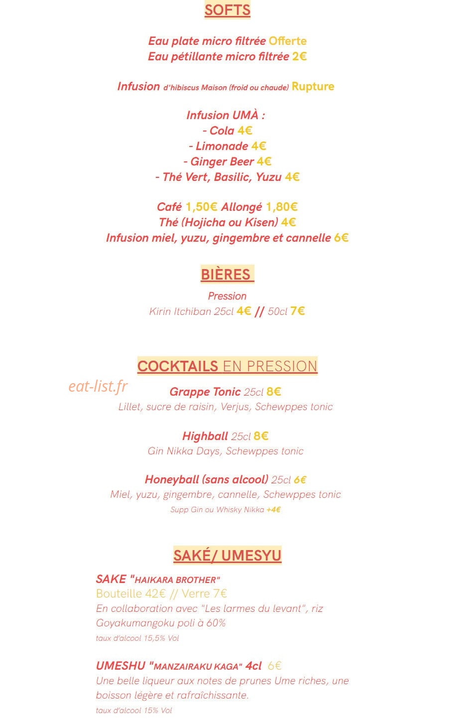 Haikara — carte page 6