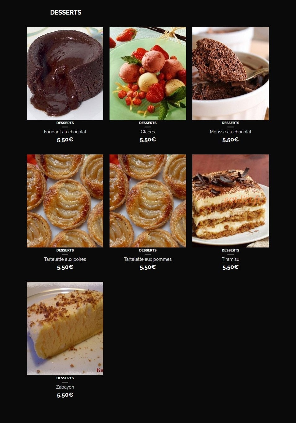 Hbk House Burger — carte page 12