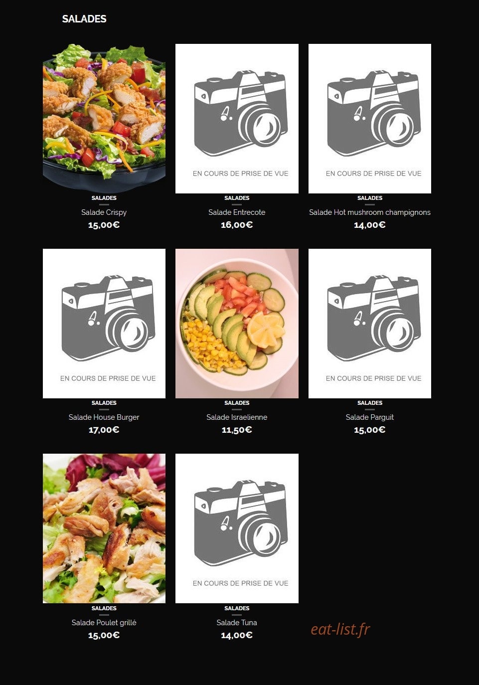 Hbk House Burger — carte page 9