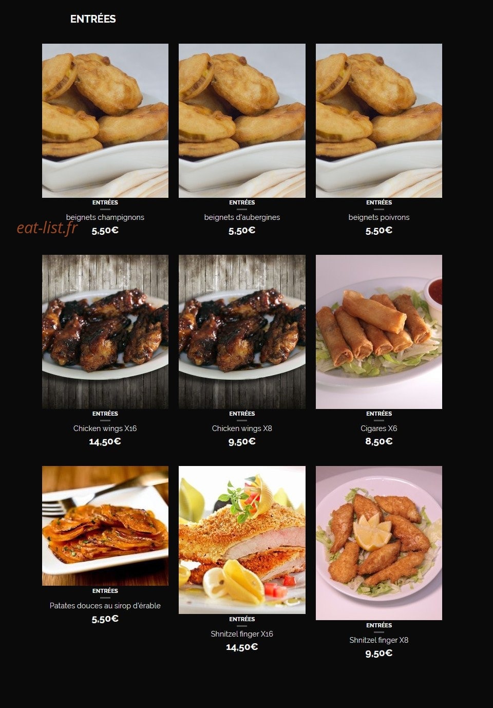 Hbk House Burger — carte page 6
