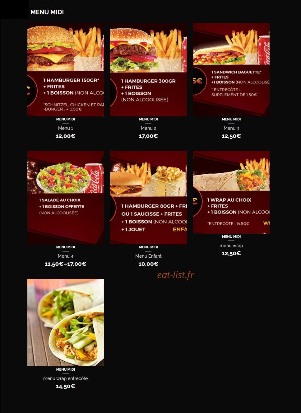 Hbk House Burger — carte page 3