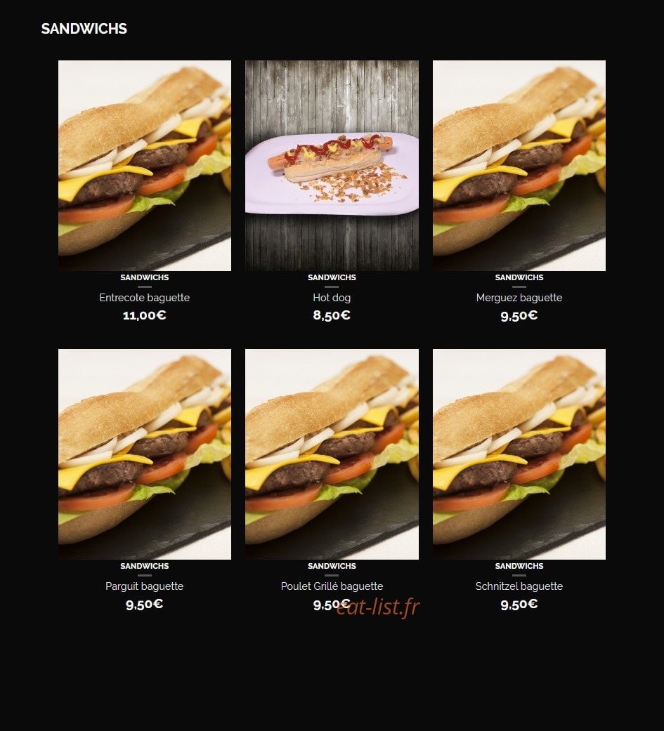 Hbk House Burger — carte page 4