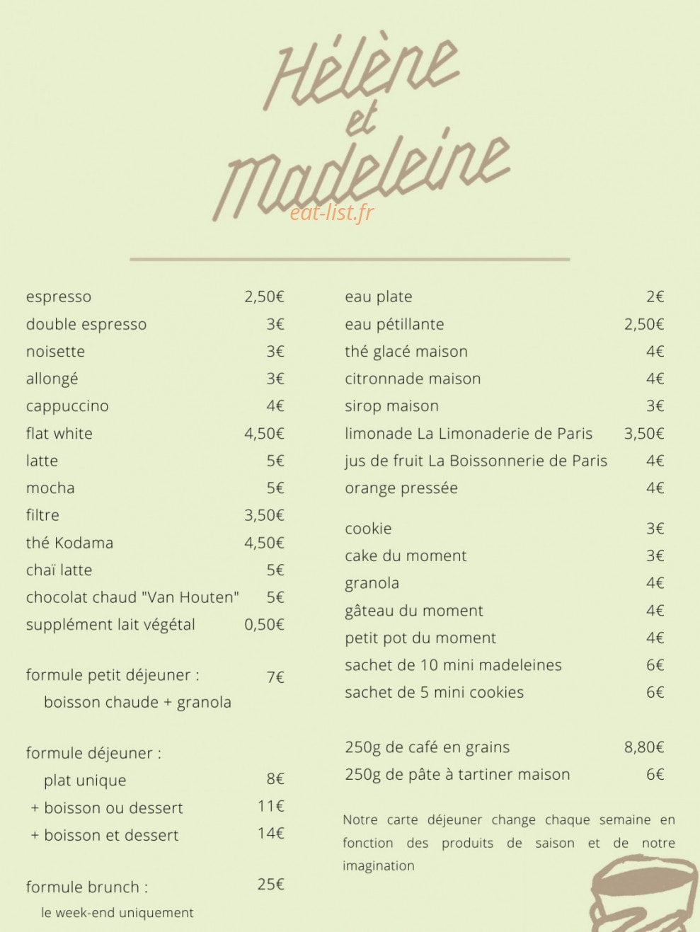 Hélène et Madeleine — carte page 1
