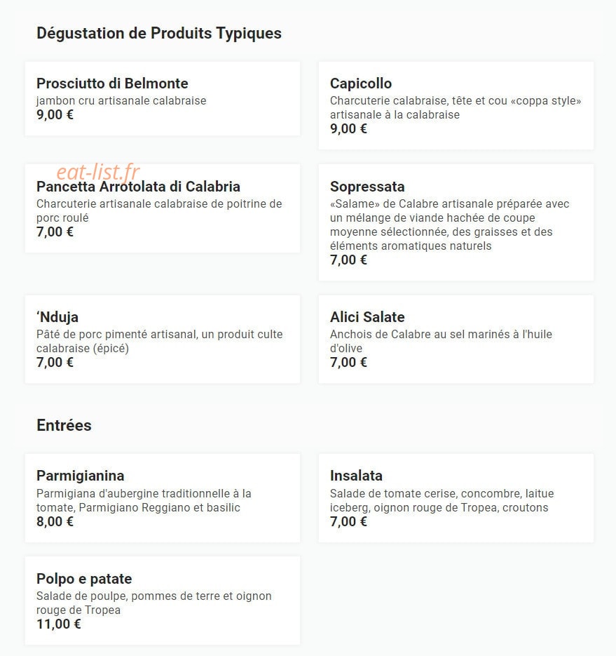 Il Covo — carte page 1