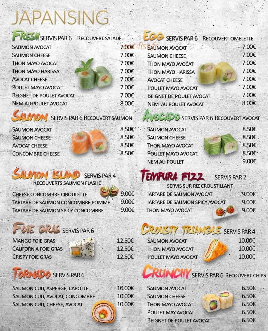 Japan Eat — carte page 8