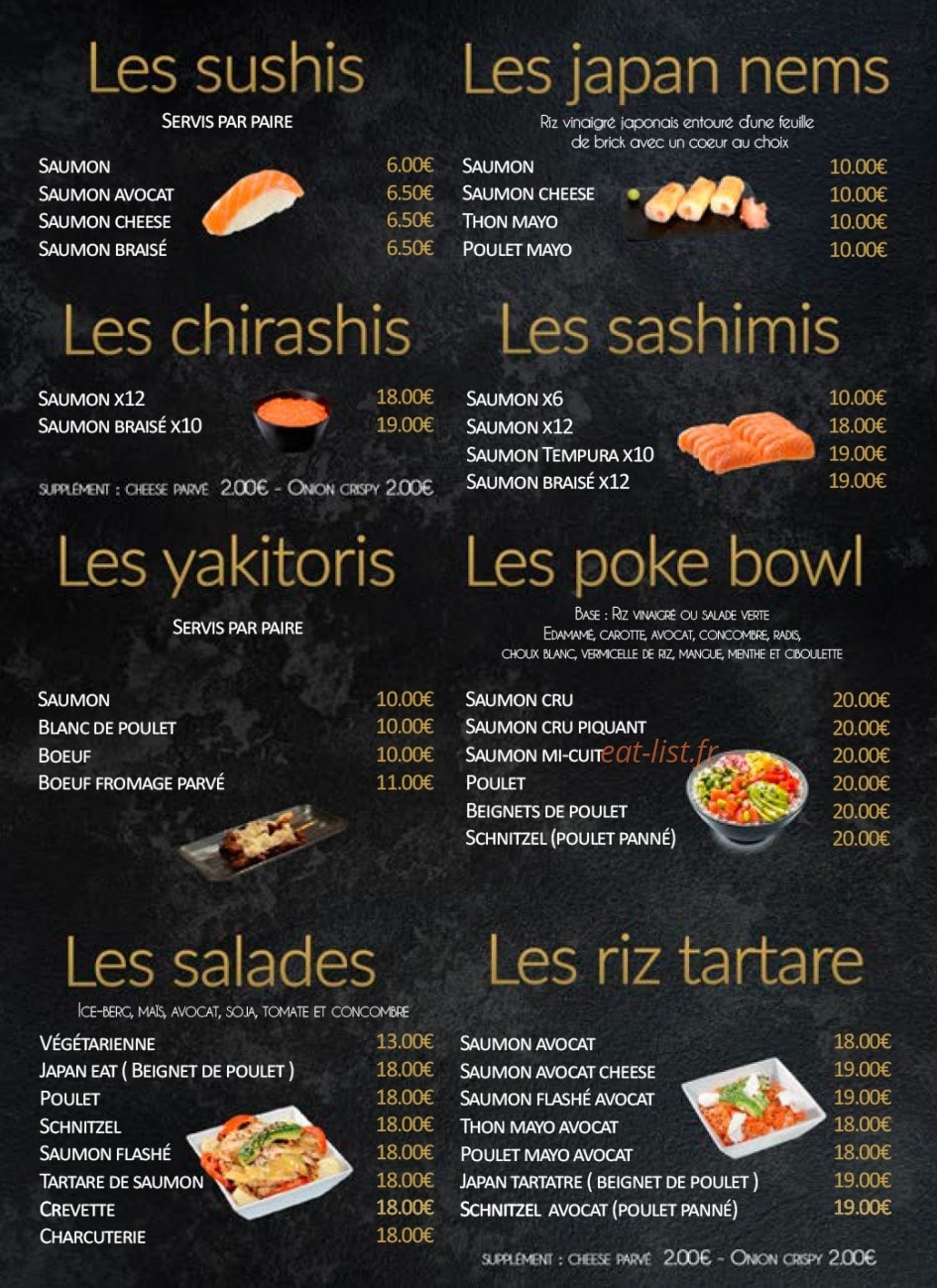 Japan Eat — carte page 21