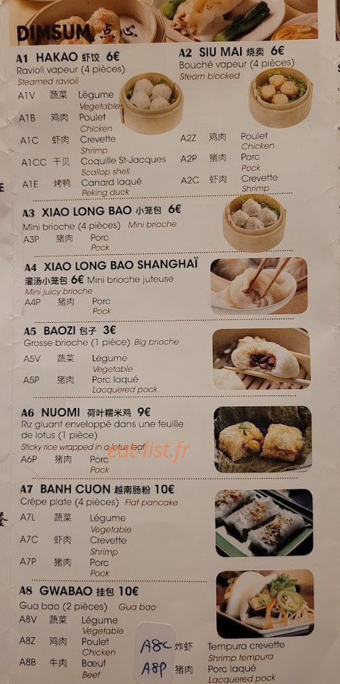Jiaozi paris nouilles et dimsum — carte page 5