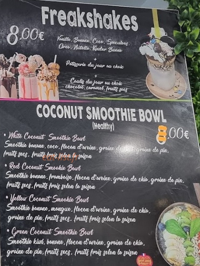 Jwajem Juice — carte page 3