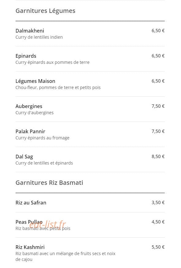 Katmandou Café — carte page 8