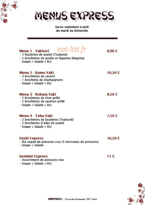 Kinnosuzu — carte page 1