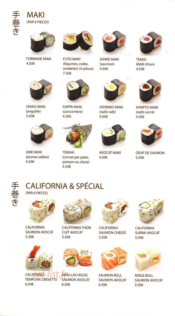 Kouchi Yaki — carte page 5