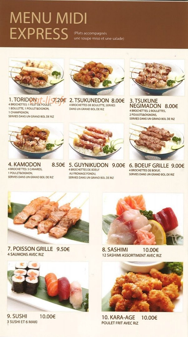 Kouchi Yaki — carte page 6
