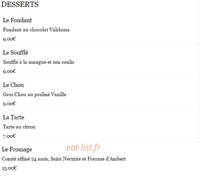 L'atelier des Artistes — carte page 2
