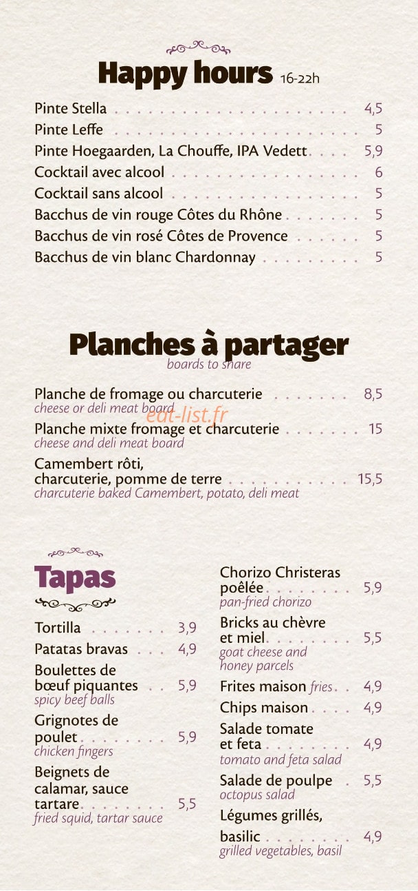 L'étoile de Charonne — carte page 9
