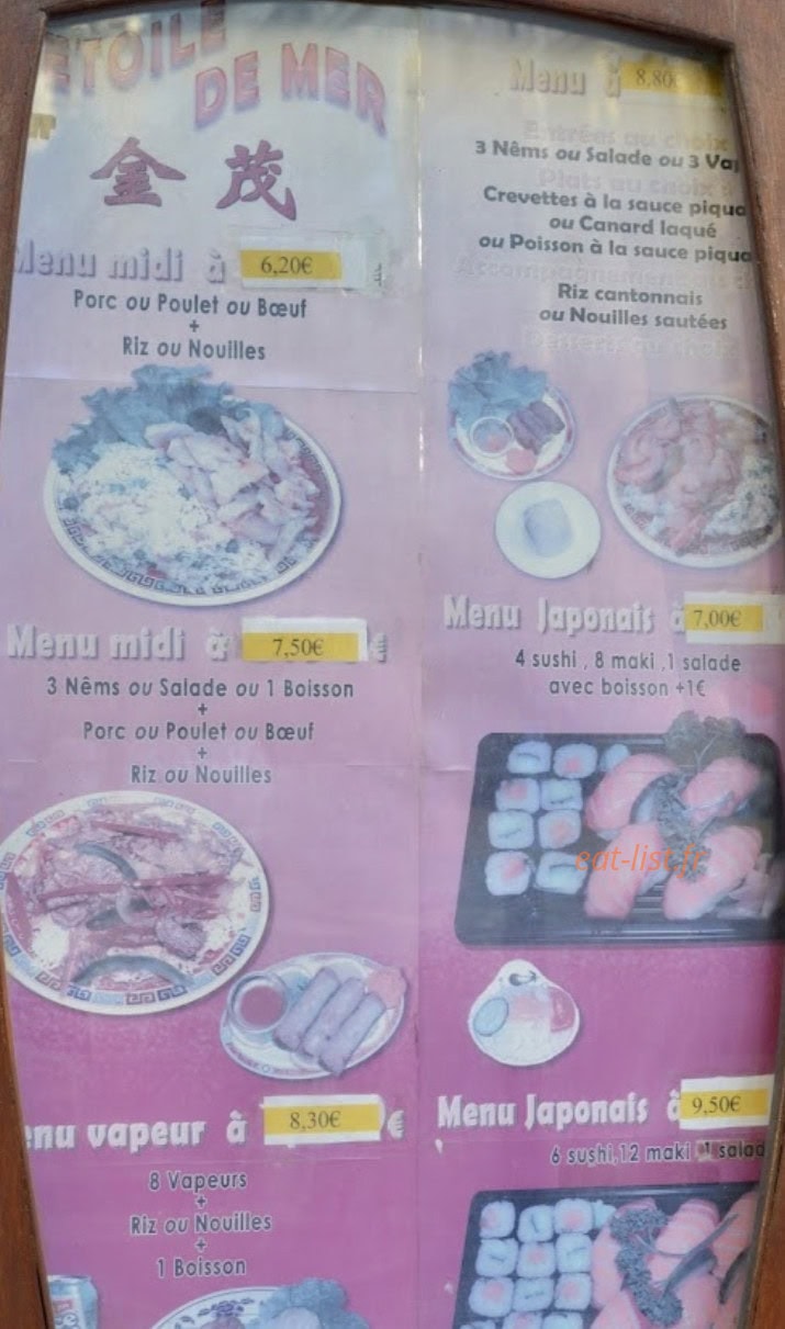 L'Etoile de Mer — carte page 1
