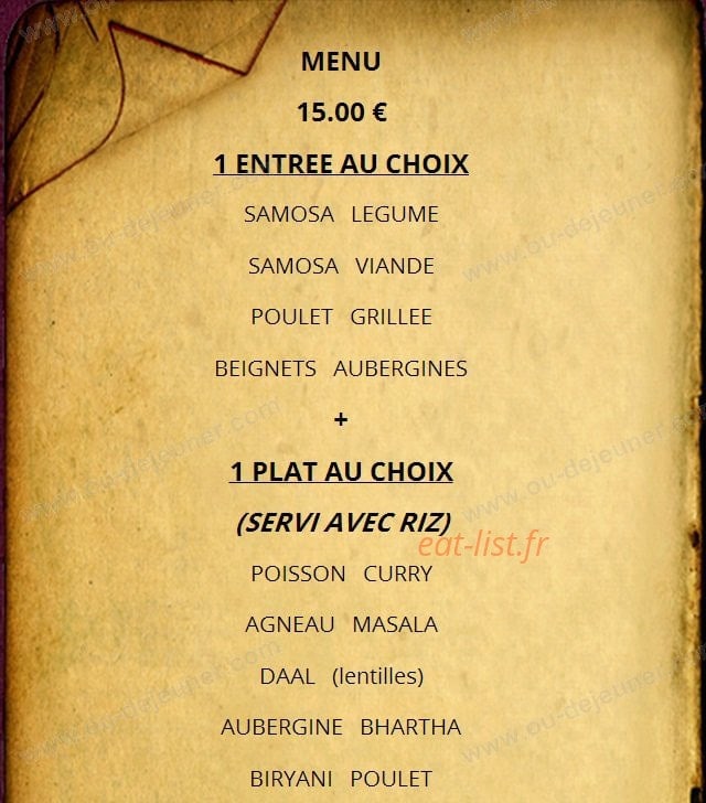 L'étoile du Kashmir — carte page 1