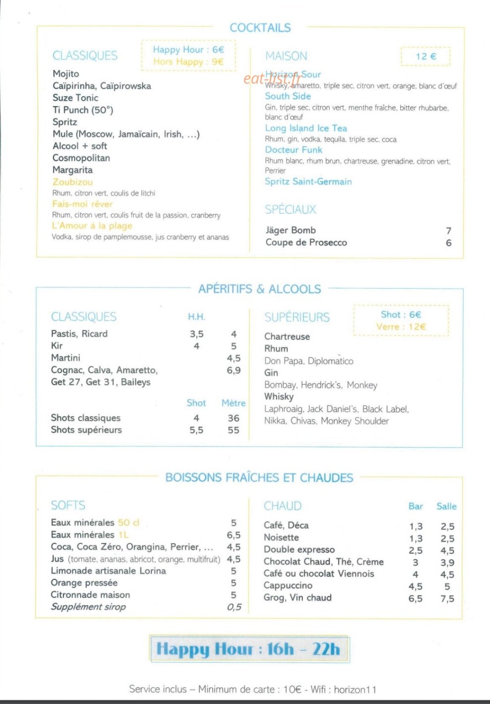 L'Horizon — carte page 5