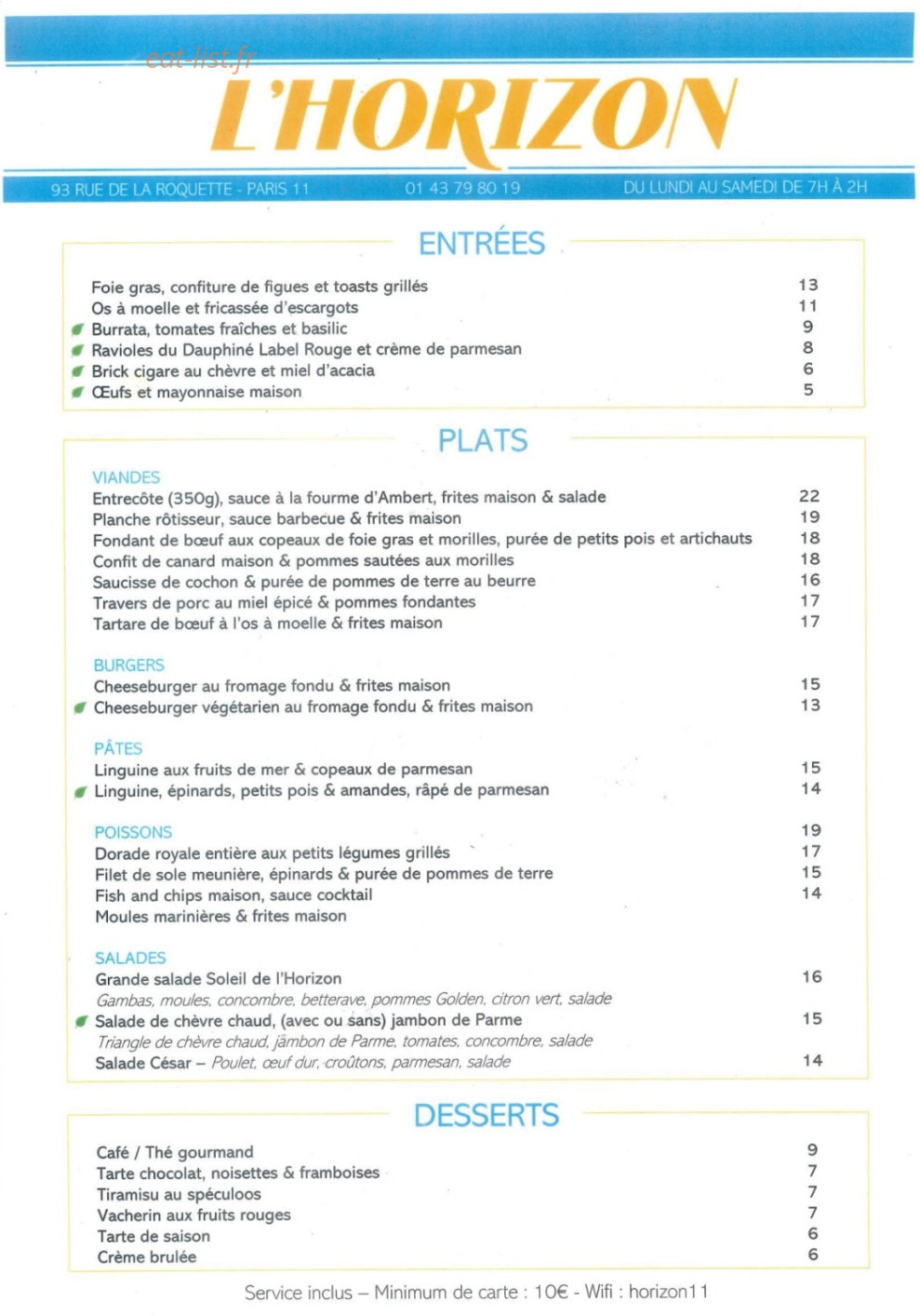 L'Horizon — carte page 3