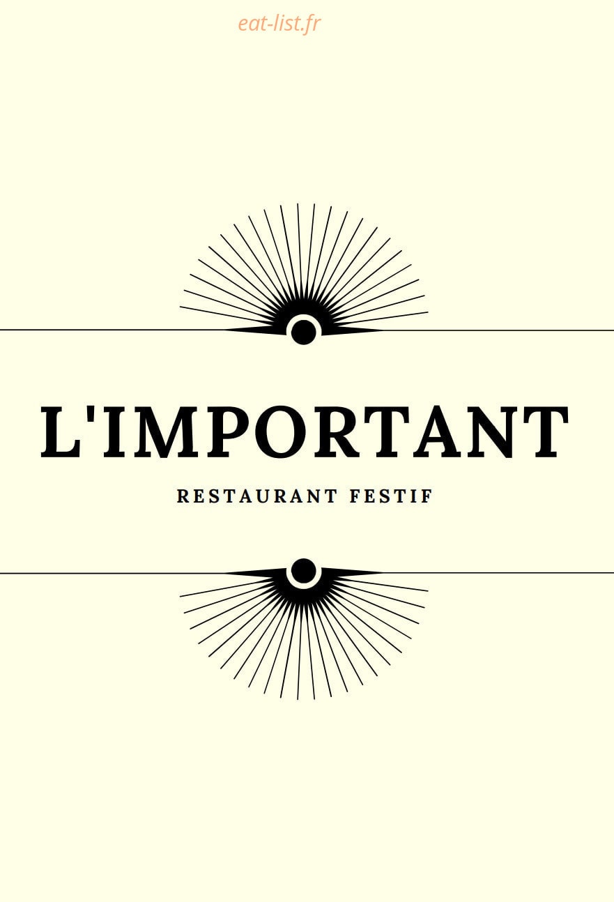 L’important — carte page 1