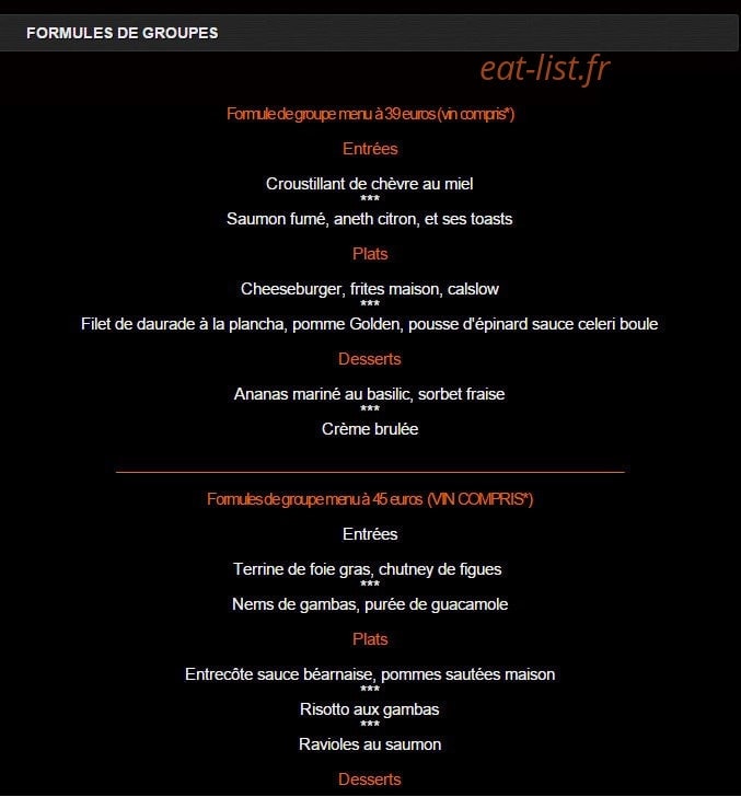 La Baraque — carte page 2