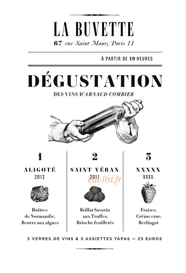 La Buvette — carte page 1