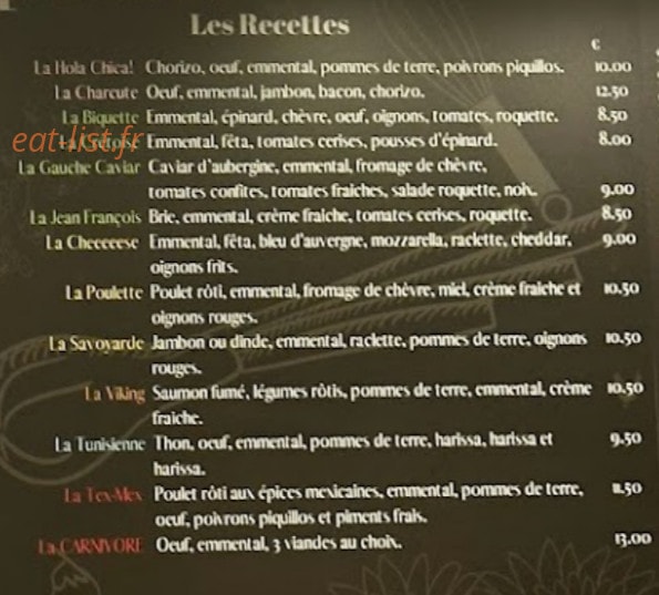 La crêperie qui fait l’angle — carte page 3