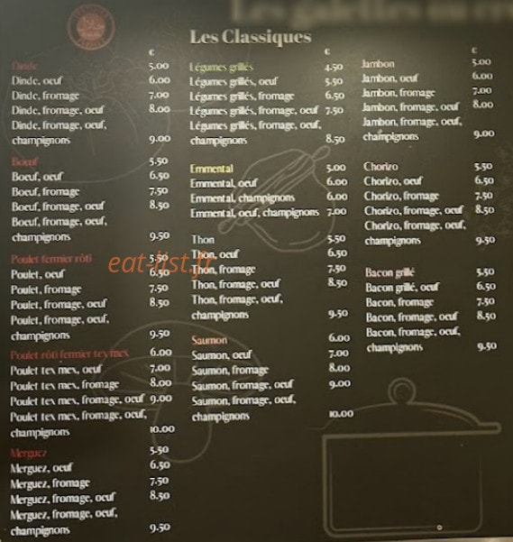 La crêperie qui fait l’angle — carte page 2