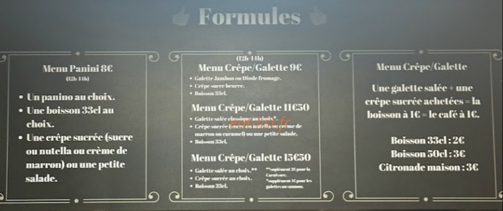 La crêperie qui fait l’angle — carte page 1