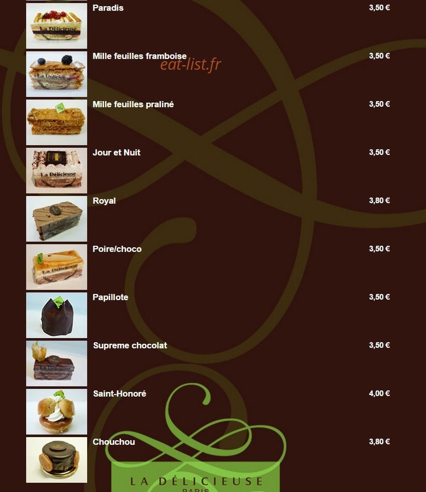 La Délicieuse — carte page 5
