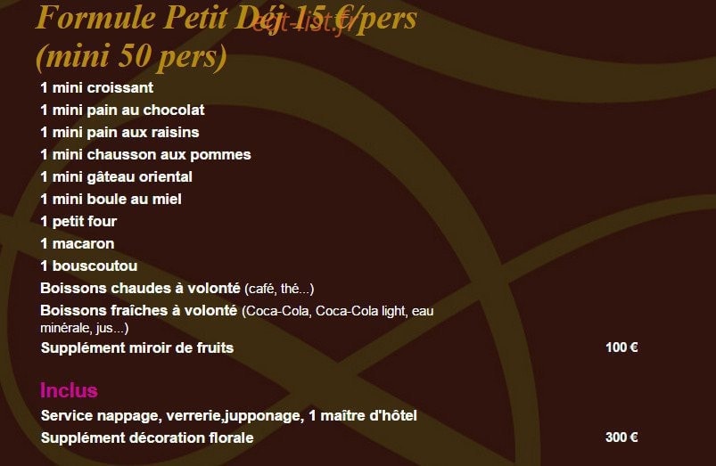 La Délicieuse — carte page 9