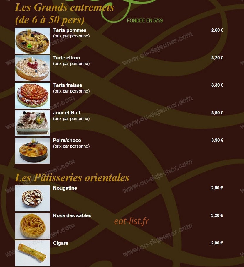 La Délicieuse — carte page 6