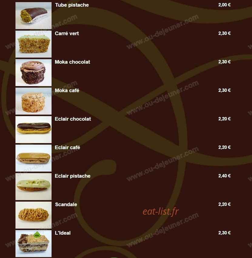 La Délicieuse — carte page 1