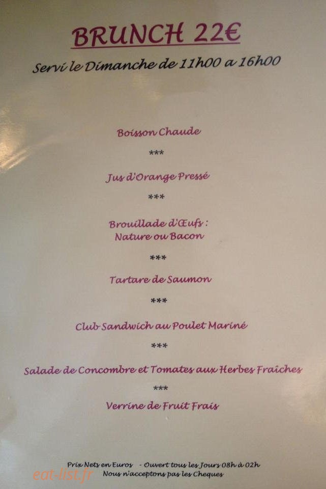 La Fée Verte — carte page 1