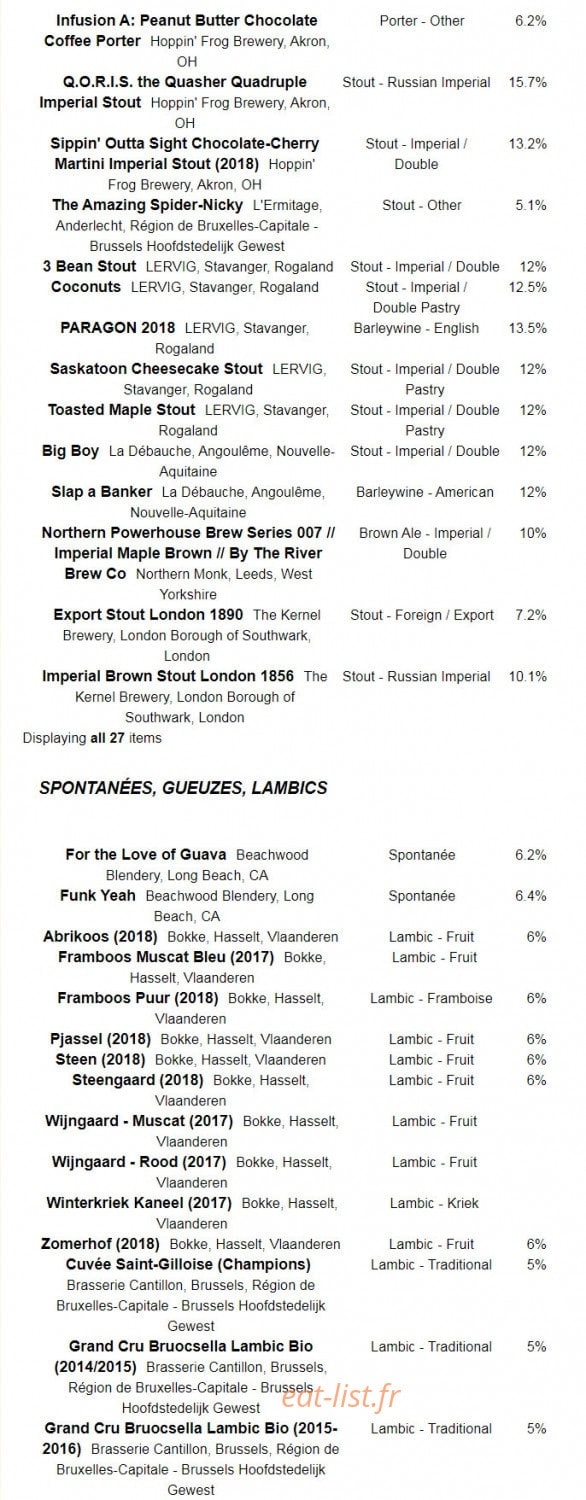 La Fine Mousse — carte page 3