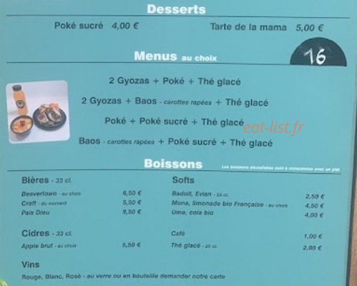 La French Poke — carte page 2