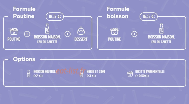 La Maison de la Poutine — carte page 1