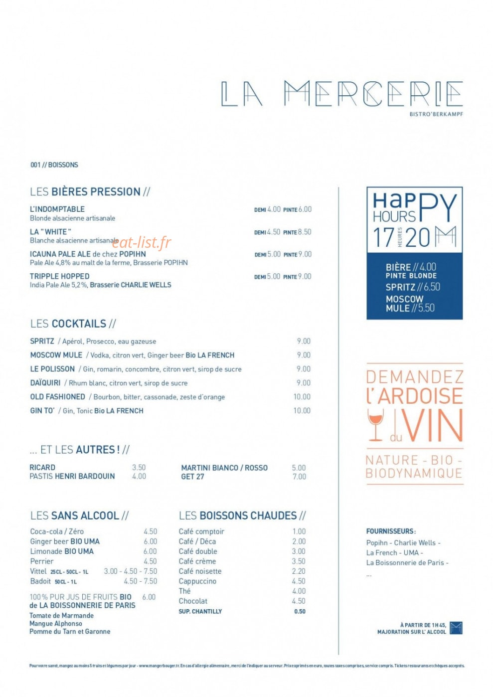La Mercerie — carte page 2