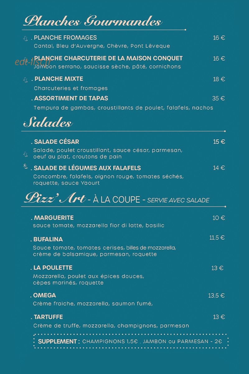 La Rêverie — carte page 3