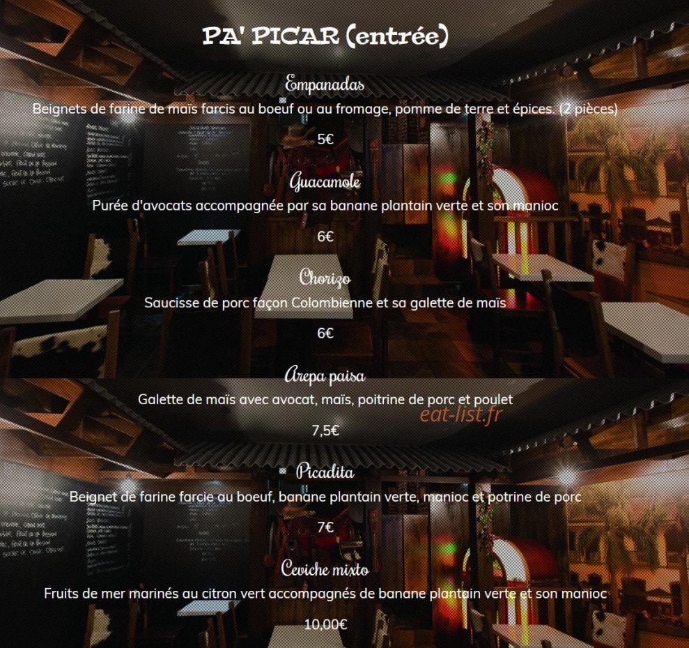 La tabernita — carte page 3