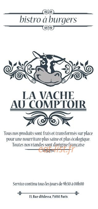La Vache Acrobate — carte page 1