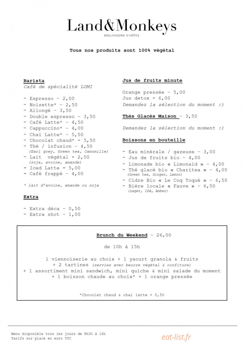 Land & Monkeys — carte page 4
