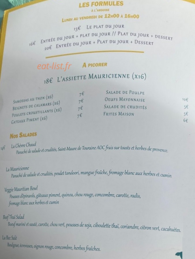 Le Bec Salé — carte page 1