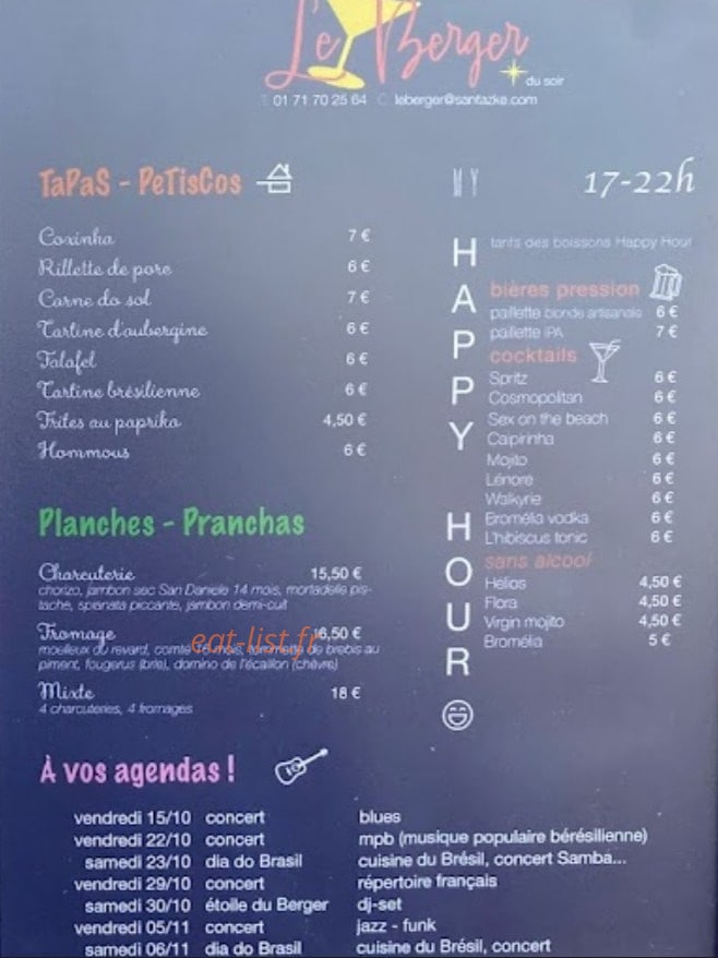 Le Berger — carte page 2