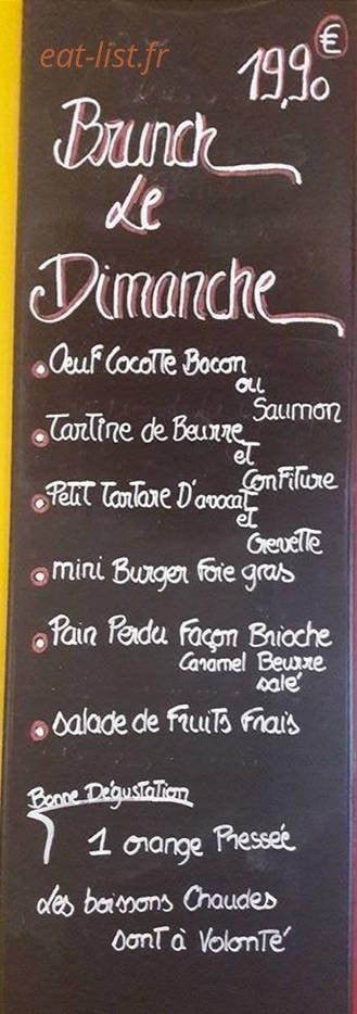 Le Comptoir Parmentier — carte page 1