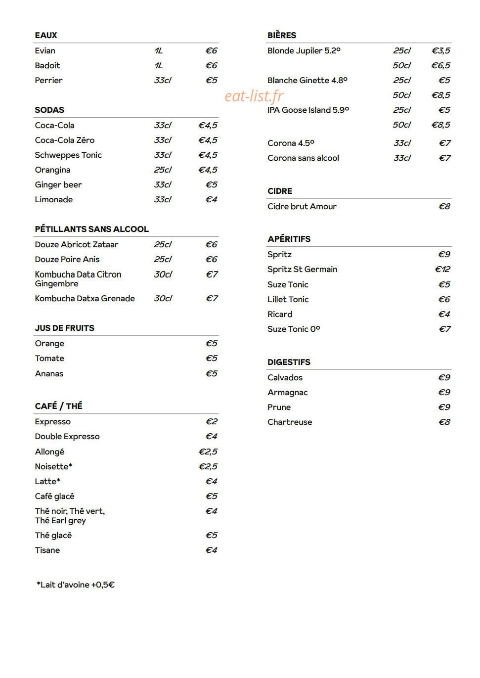 Le Cornichon — carte page 4
