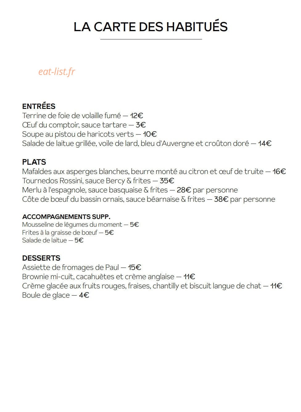 Le Cornichon — carte page 3