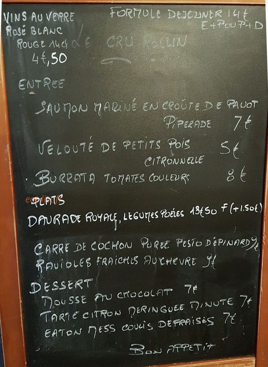 Le Cru Rollin — carte page 1