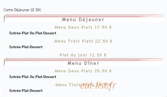 Le Dix — carte page 3