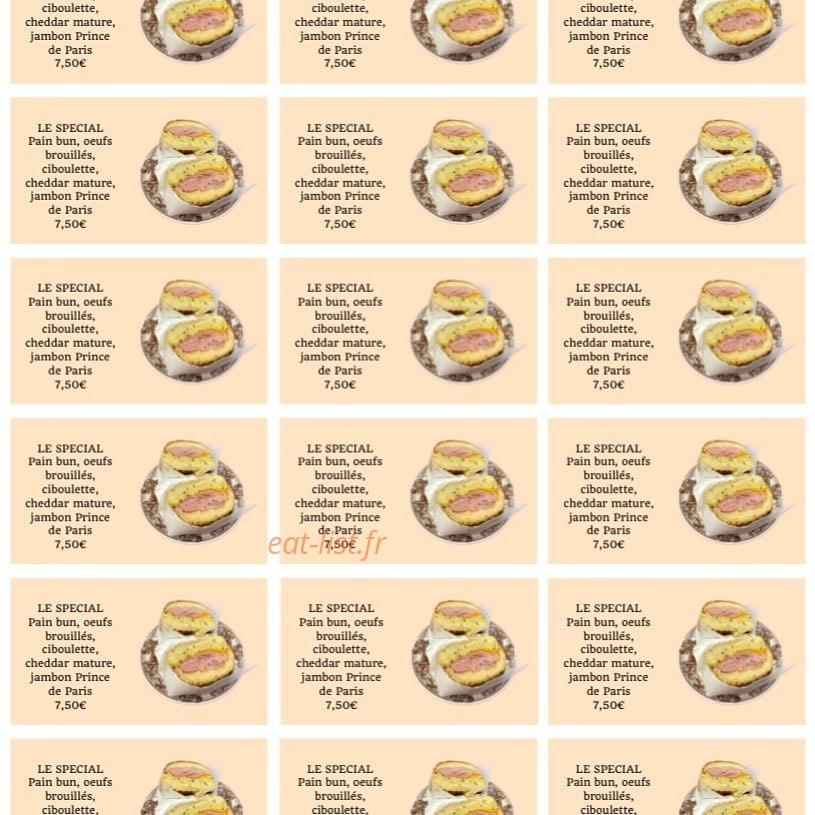 Le Favori — carte page 1